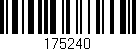 Código de barras (EAN, GTIN, SKU, ISBN): '175240'