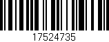 Código de barras (EAN, GTIN, SKU, ISBN): '17524735'