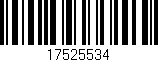 Código de barras (EAN, GTIN, SKU, ISBN): '17525534'