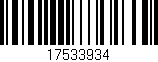 Código de barras (EAN, GTIN, SKU, ISBN): '17533934'