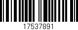 Código de barras (EAN, GTIN, SKU, ISBN): '17537891'