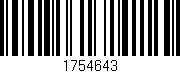 Código de barras (EAN, GTIN, SKU, ISBN): '1754643'