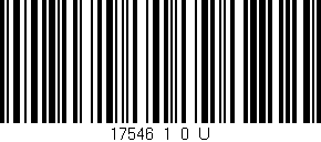 Código de barras (EAN, GTIN, SKU, ISBN): '17546_1_0_U'