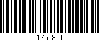 Código de barras (EAN, GTIN, SKU, ISBN): '17558-0'