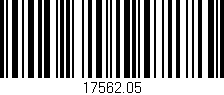 Código de barras (EAN, GTIN, SKU, ISBN): '17562.05'