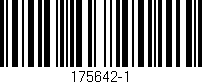 Código de barras (EAN, GTIN, SKU, ISBN): '175642-1'