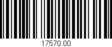 Código de barras (EAN, GTIN, SKU, ISBN): '17570.00'