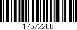 Código de barras (EAN, GTIN, SKU, ISBN): '17572200'
