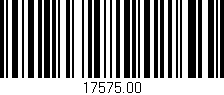 Código de barras (EAN, GTIN, SKU, ISBN): '17575.00'