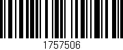 Código de barras (EAN, GTIN, SKU, ISBN): '1757506'