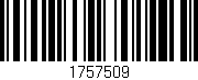 Código de barras (EAN, GTIN, SKU, ISBN): '1757509'