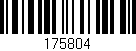 Código de barras (EAN, GTIN, SKU, ISBN): '175804'