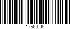 Código de barras (EAN, GTIN, SKU, ISBN): '17583.09'