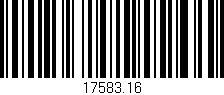 Código de barras (EAN, GTIN, SKU, ISBN): '17583.16'