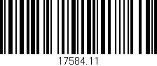Código de barras (EAN, GTIN, SKU, ISBN): '17584.11'