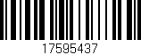 Código de barras (EAN, GTIN, SKU, ISBN): '17595437'