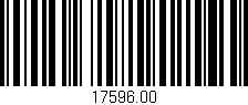 Código de barras (EAN, GTIN, SKU, ISBN): '17596.00'