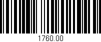 Código de barras (EAN, GTIN, SKU, ISBN): '1760.00'