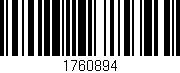 Código de barras (EAN, GTIN, SKU, ISBN): '1760894'