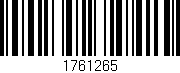 Código de barras (EAN, GTIN, SKU, ISBN): '1761265'
