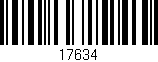 Código de barras (EAN, GTIN, SKU, ISBN): '17634'