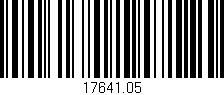 Código de barras (EAN, GTIN, SKU, ISBN): '17641.05'