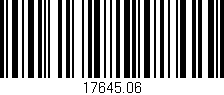 Código de barras (EAN, GTIN, SKU, ISBN): '17645.06'