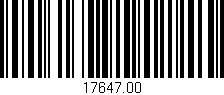 Código de barras (EAN, GTIN, SKU, ISBN): '17647.00'