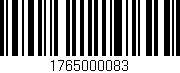 Código de barras (EAN, GTIN, SKU, ISBN): '1765000083'