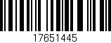 Código de barras (EAN, GTIN, SKU, ISBN): '17651445'