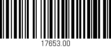 Código de barras (EAN, GTIN, SKU, ISBN): '17653.00'