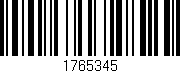 Código de barras (EAN, GTIN, SKU, ISBN): '1765345'