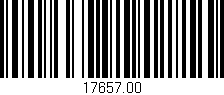 Código de barras (EAN, GTIN, SKU, ISBN): '17657.00'