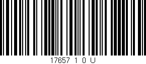 Código de barras (EAN, GTIN, SKU, ISBN): '17657_1_0_U'