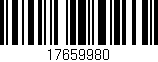 Código de barras (EAN, GTIN, SKU, ISBN): '17659980'
