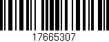 Código de barras (EAN, GTIN, SKU, ISBN): '17665307'