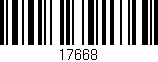 Código de barras (EAN, GTIN, SKU, ISBN): '17668'