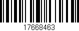 Código de barras (EAN, GTIN, SKU, ISBN): '17668463'