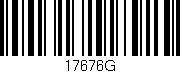 Código de barras (EAN, GTIN, SKU, ISBN): '17676G'
