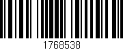Código de barras (EAN, GTIN, SKU, ISBN): '1768538'