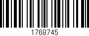 Código de barras (EAN, GTIN, SKU, ISBN): '1768745'