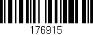 Código de barras (EAN, GTIN, SKU, ISBN): '176915'