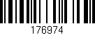 Código de barras (EAN, GTIN, SKU, ISBN): '176974'