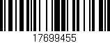 Código de barras (EAN, GTIN, SKU, ISBN): '17699455'