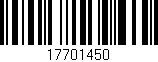 Código de barras (EAN, GTIN, SKU, ISBN): '17701450'