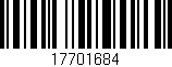 Código de barras (EAN, GTIN, SKU, ISBN): '17701684'