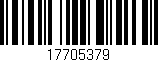 Código de barras (EAN, GTIN, SKU, ISBN): '17705379'