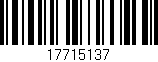 Código de barras (EAN, GTIN, SKU, ISBN): '17715137'