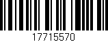 Código de barras (EAN, GTIN, SKU, ISBN): '17715570'