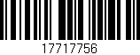 Código de barras (EAN, GTIN, SKU, ISBN): '17717756'